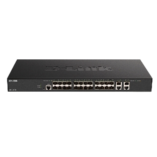 Коммутатор D-Link DXS-1210-28S/A1A, 24×10 Гбит/с SFP+ + 4×10 Гбит/с Combo, управляемый