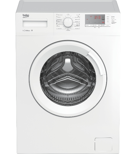 Стиральная машина Beko WRS5512BWW белый, загрузка фронтальная 5 кг, 1000 об/мин., класс: А