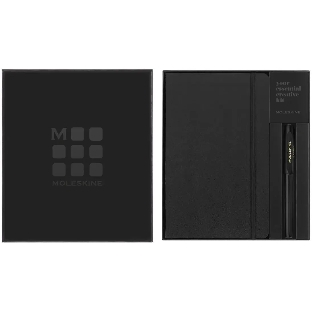 Набор Moleskine блокнот/ручка блокнот: Classic Large линейка черный