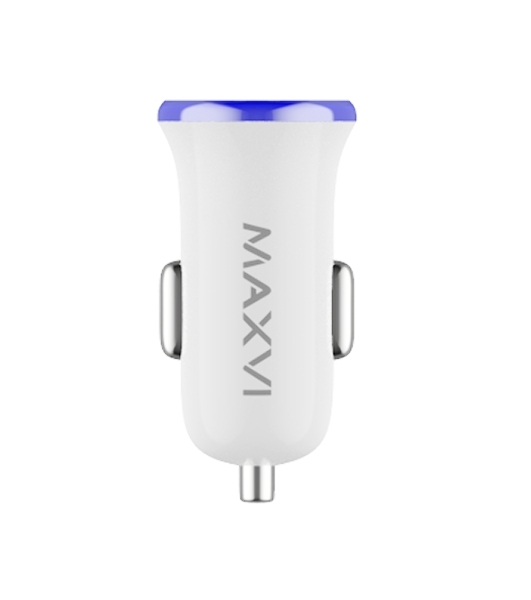 Автомобильное зарядное устройство Maxvi CCM-101WB USB 1А бело-синий