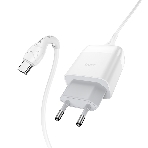 Зарядное устройство Hoco 18Вт, 3А, QC3.0, 1xUSB + кабель USB/Type-C, C72Q, белый, блистер, фото2