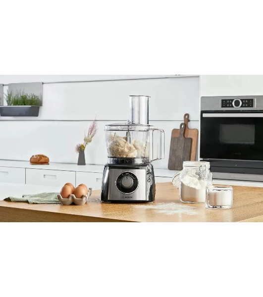 Кухонный комбайн Bosch MCM3501M 800 Вт, Скорости: 2, Блендер 1 л, Чаша 2.3 л, черный/серебристый