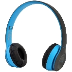 Беспроводные/проводные наушники Ergolux ELX-BTHP01-C06 синий, накладные, Bluetooth + проводной, до 8 ч, фото 1