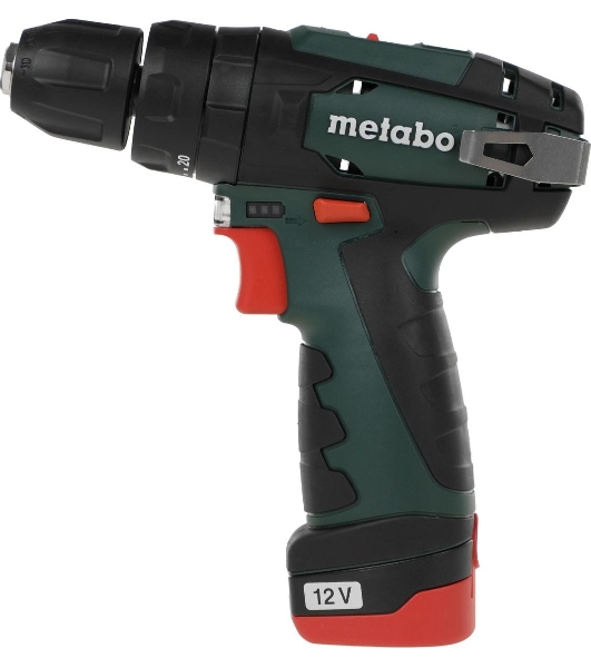 Дрель-шуруповерт Metabo PowerMaxx SB, 10,8 В, 2 Ач, 34 Нм, щеточный, ударный