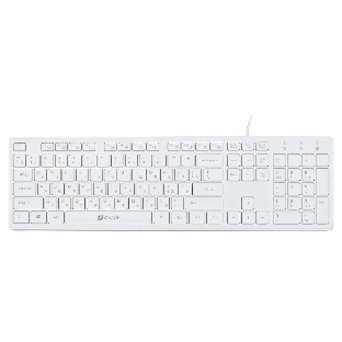 Клавиатура проводная Oklick 500M, USB, белый