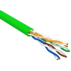 Кабель информационный Rexant cat.5e U/UTP 4 пары 24AWG нг(А)-LSLTx внутренний 305м зеленый, фото 1