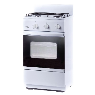 Плита газовая Лада Nova CG 32013 W белый, конфорок 2 газовых, духовка 30 л, 50 см x 85 см x 40 см
