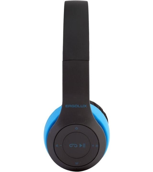 Беспроводные/проводные наушники Ergolux ELX-BTHP01-C06 синий, накладные, Bluetooth + проводной, до 8 ч