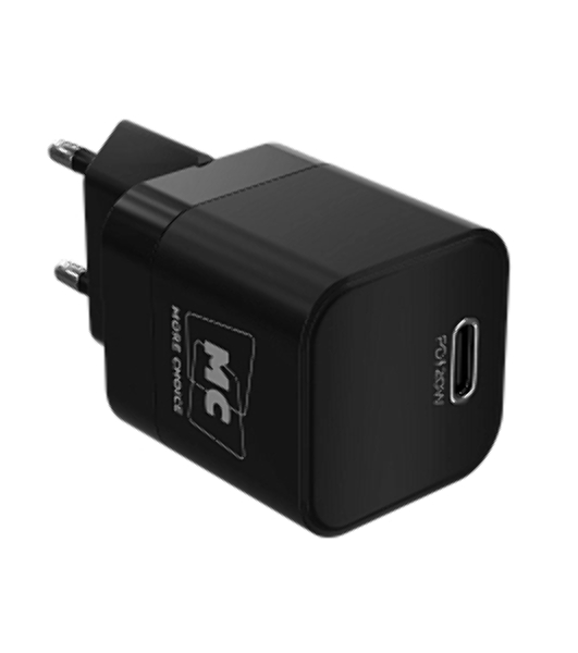 Сетевое зарядное устройство MORE CHOICE (4620202555823) NC86i 1Type-C 3.0A PD 20W для Lightning 8-pin Type-C, черный