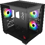 Компьютерный корпус Bloody CC-121 черный без БП mATX 7x120мм 1xUSB 2.0 1xUSB 3.0 audio, фото8
