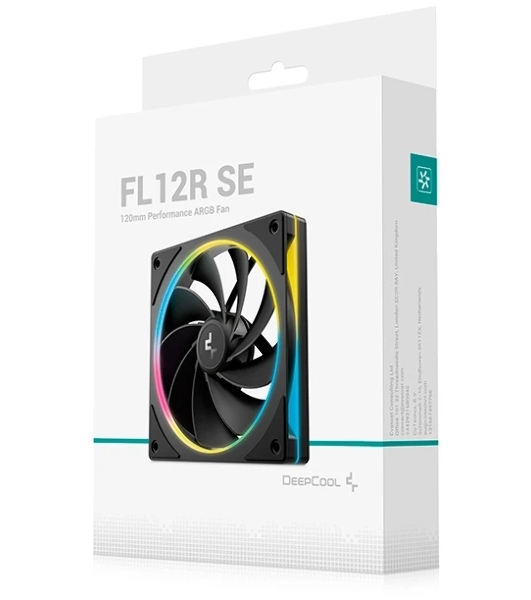 Вентилятор для корпуса Deepcool FL12R SE Reverse ARGb 120х120x25 черный 4-pin 28.67дБ (упак.:1шт) (R-FL12RSE-BKAPN1-G) Ret