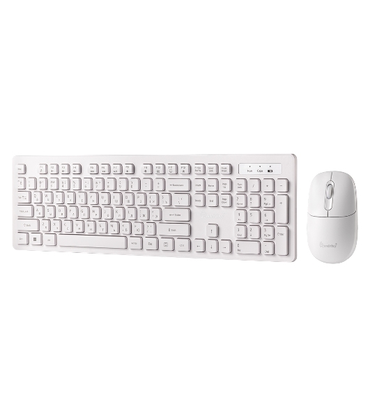 Комплект клавиатура+мышь Smartbuy 105AG беспроводной, USB, 1200 DPI, белый