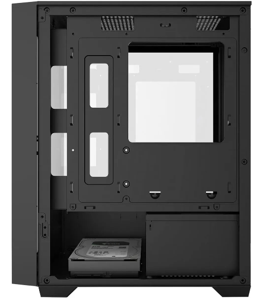 Компьютерный корпус Bloody CC-123 черный без БП mATX 8x120мм 2xUSB2.0 1xUSB3.0 audio bott PSU