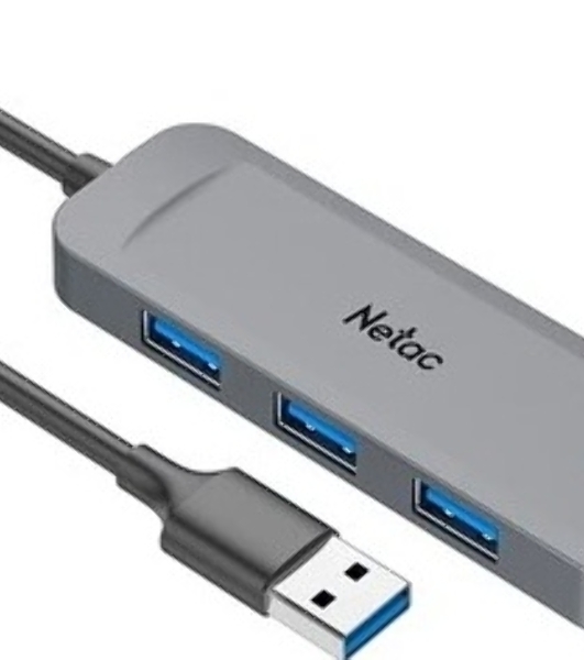 USB-концентратор Netac USB Hub WF11, USB-A to USB3.0*4 (repl. NT08WF11-30GR)