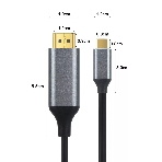 Кабель USB3.1 CM-HDMI 1.8M CU423MC-1.8M VCOM, фото9