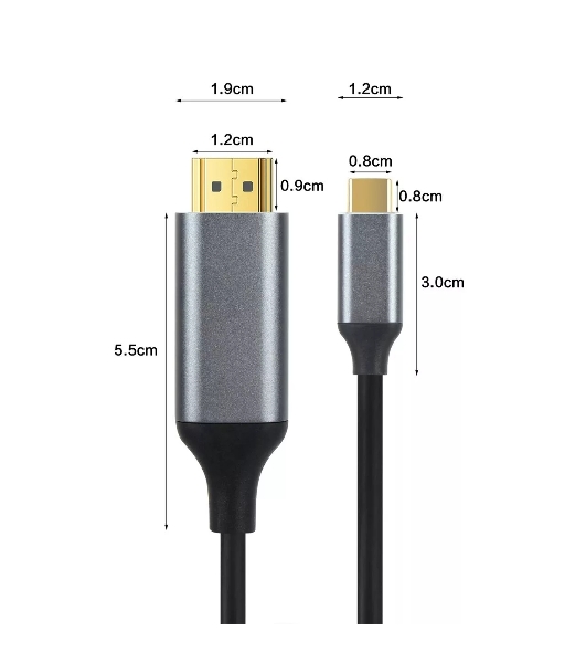 Кабель USB3.1 CM-HDMI 1.8M CU423MC-1.8M VCOM
