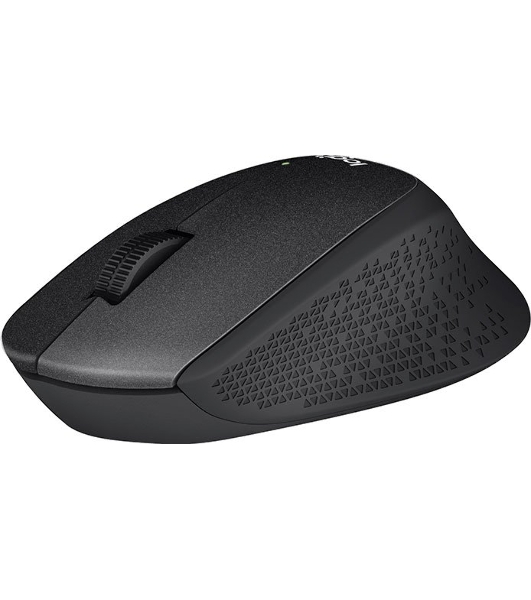 Мышь беспроводная Logitech M330 SILENT PLUS черный, 1000 dpi, радиоканал, USB, кнопки - 3