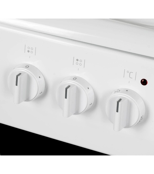 Плита электрическая Hansa FCEW54109 белый, конфорок 4 шт, духовка 65 л, 50 см x 85 см x 60 см