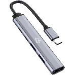 USB-концентраторы Digma DHUB-5USB-AC-3.0, USB-C, USB 3.0 USB Type-C 5 портов, USB, фото 1