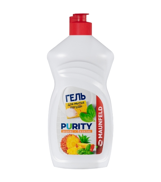 Гель для мытья посуды Maunfeld Purity Ананас и базилик 450 г MDL450PF