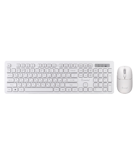 Комплект клавиатура+мышь Smartbuy 105AG беспроводной, USB, 1200 DPI, белый