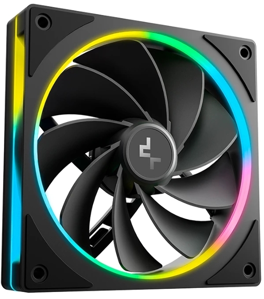 Вентилятор для корпуса Deepcool FL12R SE Reverse ARGb 120х120x25 черный 4-pin 28.67дБ (упак.:1шт) (R-FL12RSE-BKAPN1-G) Ret