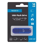 Флешка USB Maxvi P1 (FD16GBUSB20C10P1 blue), 16Gb, USB 2.0, R/W 12/5, синий, фото3