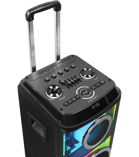 Колонка портативная Ural 103 черный 1200W 1.1 BT/3.5Jack/USB-C 15м 7000mAh