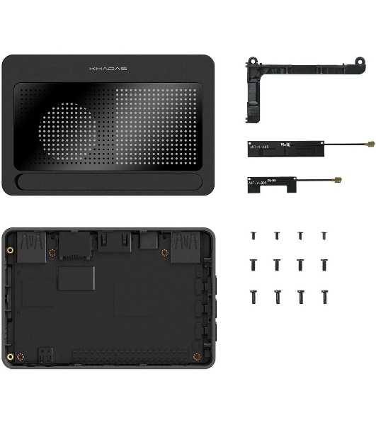 Компьютерный корпус Khadas DIY Case2 for VIMs SBC,Plate Metal,Piano черный