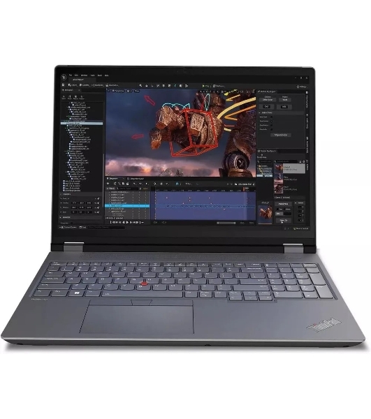 Ноутбук Lenovo ThinkPad P16 G2 Intel Core i7-14700HX/16Gb/SSD512Gb/RTX2000 8Gb/16'/IPS/WUXGA/1920x1200/60Hz/Win11Pro/Storm Grey (21FBA0R7CD)