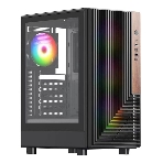 Компьютерный корпус ACD Citadel 101 ATX, черный, USB 3.0x1 + USB 2.0x2 + HD AUDIO, 1x12 см H1 argb fan at rear, 3x12см H1 argb fas at front, TG, фото 1