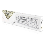 Комплект клавиатура+мышь Smartbuy 105AG беспроводной, USB, 1200 DPI, белый, фото3