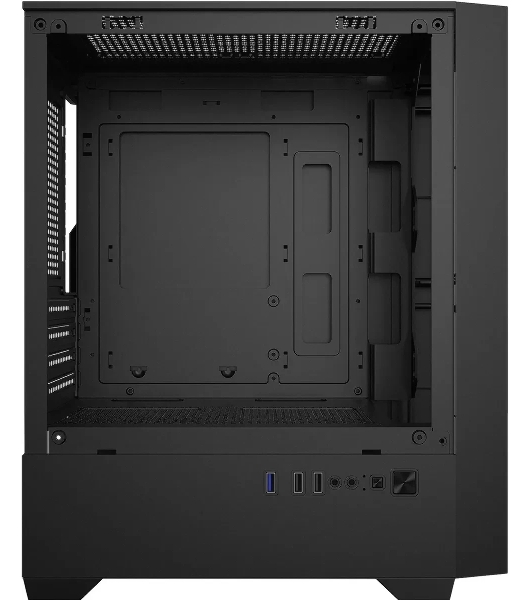 Компьютерный корпус Bloody CC-123 черный без БП mATX 8x120мм 2xUSB2.0 1xUSB3.0 audio bott PSU