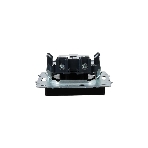 Розетка 1-местная IEK BRITE РС10-1-0-БрЧ (BR-R10-10-K02) без заземления, без защитных шторок, 10А, черный, фото2