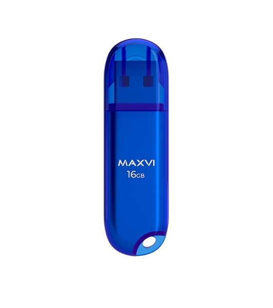 Флешка USB Maxvi P1 (FD16GBUSB20C10P1 blue), 16Gb, USB 2.0, R/W 12/5, синий