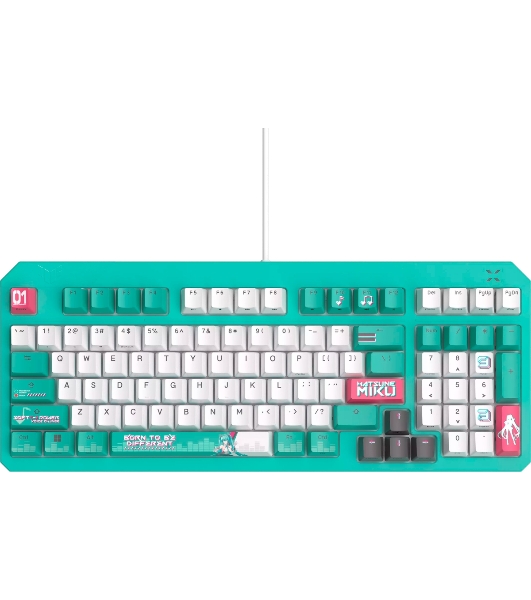 Клавиатура ASUS TUF Gaming K3 Gen II MIKU Edition проводная, USB Type-A, голубой