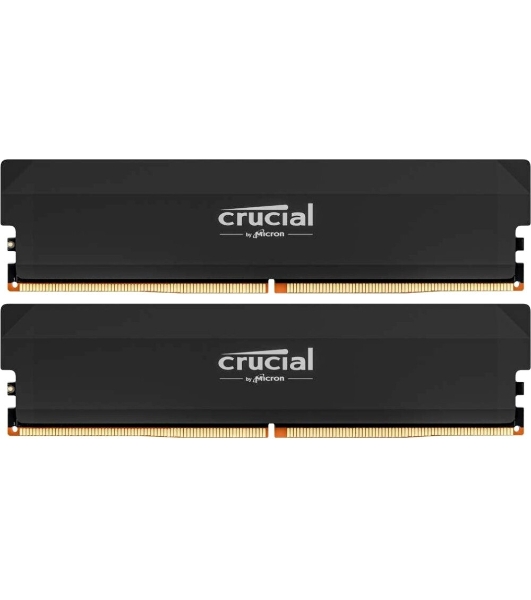 Оперативная память Crucial, DDR5, 32GB (2x16GB), 6000 MHz, CL36, с радиатором, черный