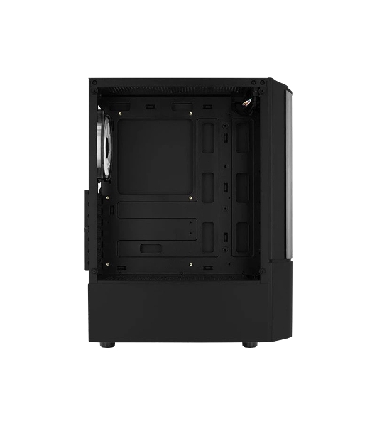 Компьютерный корпус MidTower Aerocool/Formula Quantum-G-BK-v2 черный без Б/п, ATX 3FRGb Fan on front panel