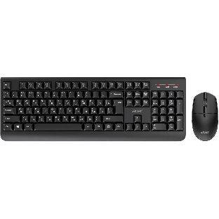 Комплект клавиатура+мышь Acer OCC401 беспроводной, USB, 1600 DPI, чёрный