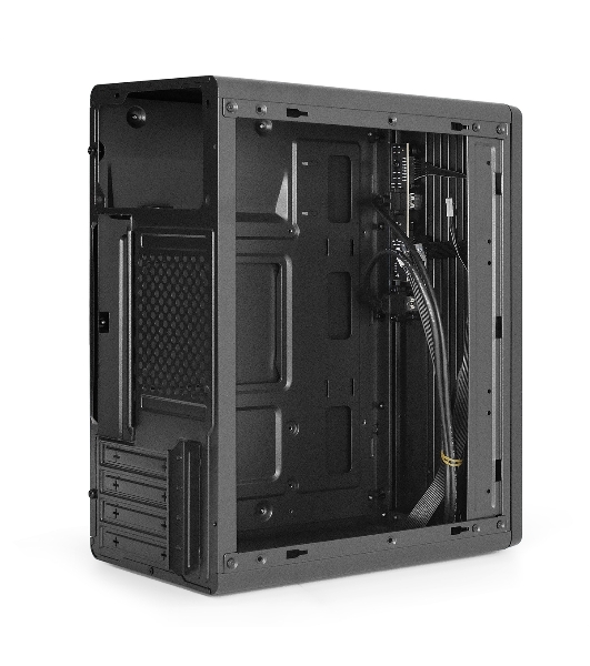 Корпус ExeGate BAA-503U2-UNS400, Mini-Tower, чёрный, 1 x 80/90 мм, БП 400 Вт