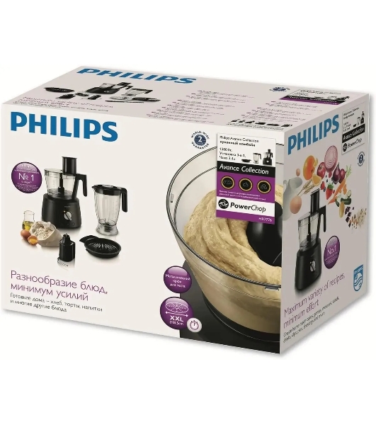 Кухонный комбайн Philips HR7776/90 1300Вт черный