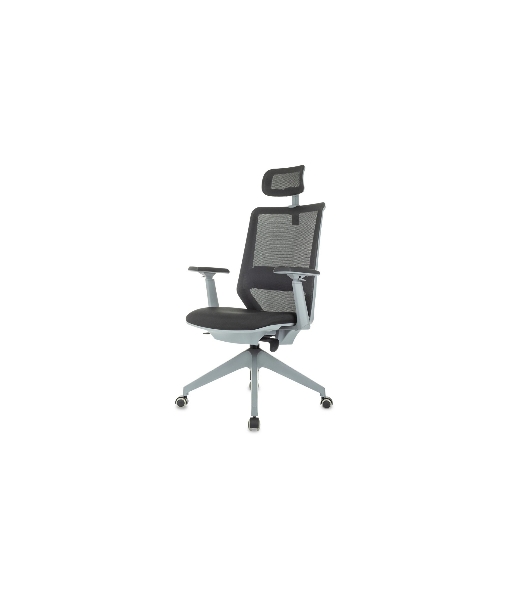 Кресло руководителя Бюрократ MC-G611NL-H черный Elastic-102 с подголов. крестов. 4-луч. пластик пластик серый