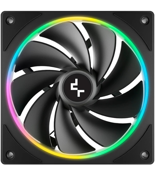 Вентилятор для корпуса Deepcool FL12R SE Reverse ARGb 120х120x25 черный 4-pin 28.67дБ (упак.:1шт) (R-FL12RSE-BKAPN1-G) Ret