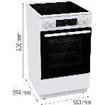 Плита электрическая Gorenje GEC5C61WG белый, конфорок 4 электрических, духовка 70 л, 50 см x 85 см x 59.4 см (без крышки), фото11