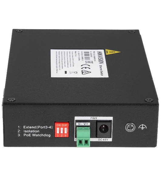 Коммутатор Hikvision DS-3T0506HP-E/HS, 4×1 Гбит/с PoE+ + 2×1 Гбит/с SFP, неуправляемый