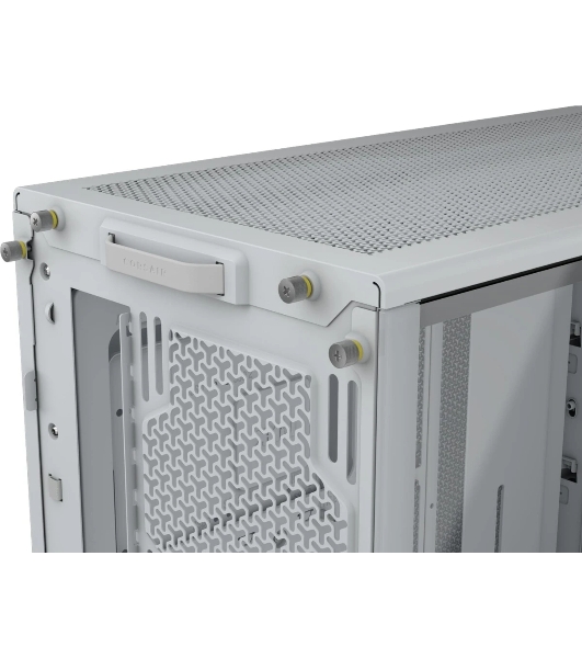 Компьютерный корпус без блока питания Corsair Frame 4000D, Midi-Tower, TG, no fan, 2xUSB-A 3.2, 1xUSB 3.2 Type-C, E-ATX, ATX, mATX, mITX White