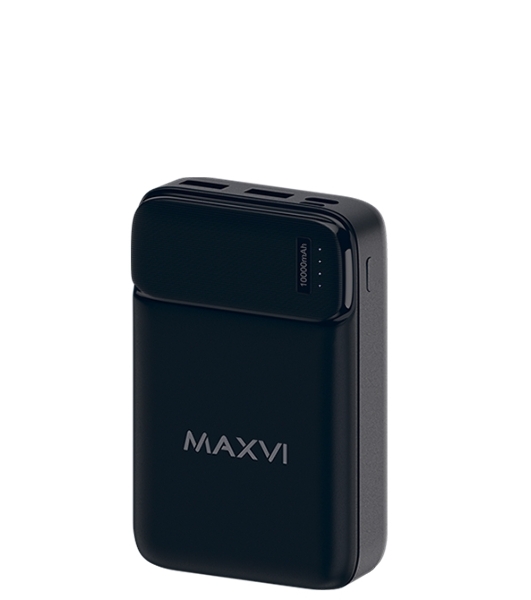 Портативный аккумулятор Maxvi PB10-08 10000 мАч, 2A, 2хUSB/Type-C/MicroUSB
