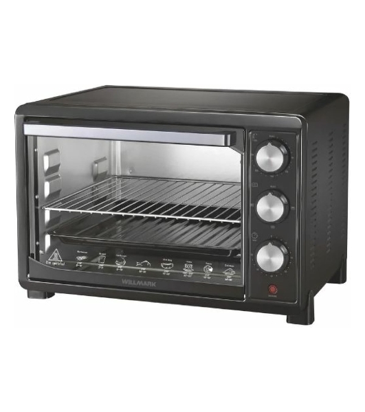 Мини-печь Willmark WO-503B (45 литров, таймер, термостат,230С, 1800Вт, черный)