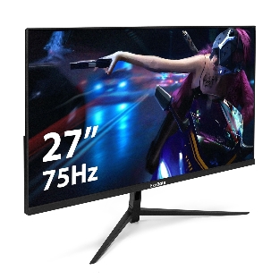 Монитор 27' ExeGate ProSmart EV2707 VA 1920x1080, 75 Гц, 5 мс, 16:9, 250 кд/м2, 1xHDMI, 1xVGA, черный
