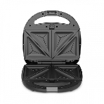 Вафельница BQ ST2001 черный, 4 in 1. MultiChef, 800 Вт, многофункциональный прибор 4 в 1, 4 пары панелей в комплекте: гриль, венские вафли, сэндвич, орешки, антипригарное покрытие панелей Non-Stick PRO, равномерный нагрев, вертикальное хранение, отсек для хранения шнура, 2 индикатора работы: нагрева и питания, диапазон температур нагрева: 230 °С, ненагревающаяся ручка, противоскользящие ножки, длина шнура: 0.7 м, напряжение: 220-240 В, 50-60 Гц, защита от поражения электротоком: класс I', фото5